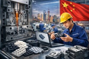 chinesischer Werkzeugmacher bei der Arbeit