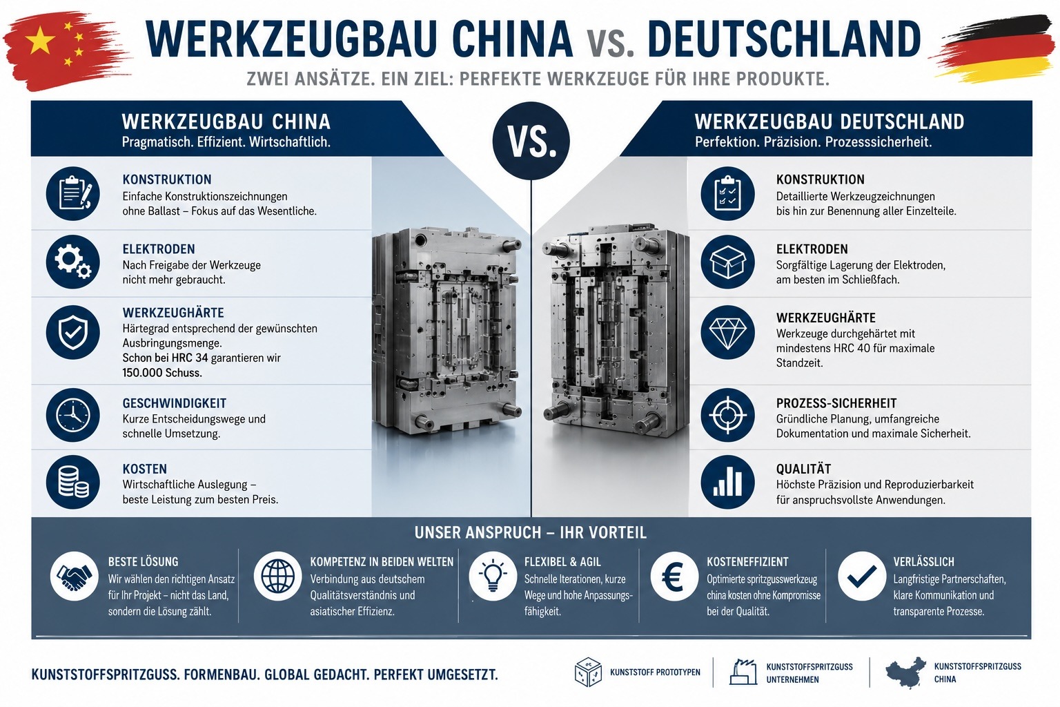 Werkzeugbau China vs Deutschland