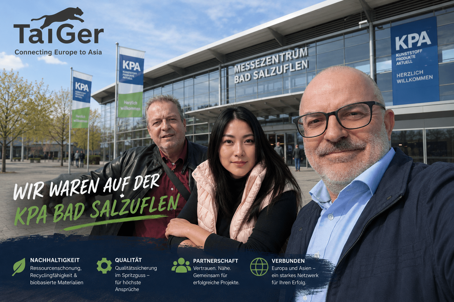 Heiko, Jörg und Maybelline Gutsche auf der KPA Bad Salzuflen